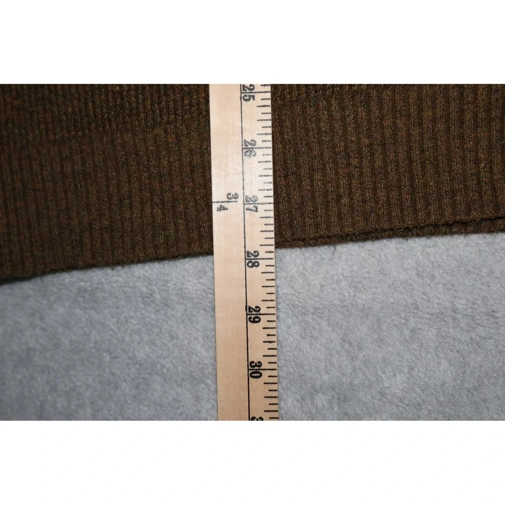 Banana Republic Sweater Mens XL Brown Mock Neck Button Pullover Henley